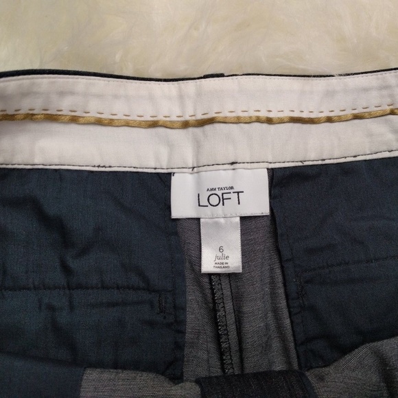 @ Loft sz 6 Julie Blue Pants Straight Leg - Picture 4 of 7